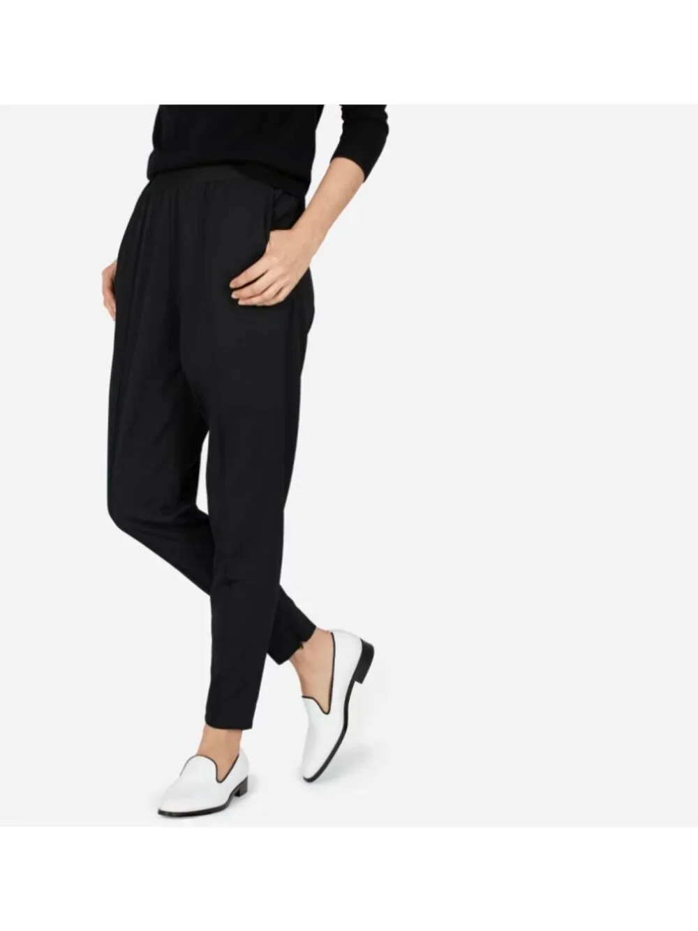 Everlane Women's The Modern Smoking White Loafer sz 9.5